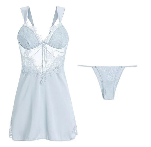 Summer Women Elegant Slim Sexy Beauty Nice Fashion Pajamas Sleepwear Dress