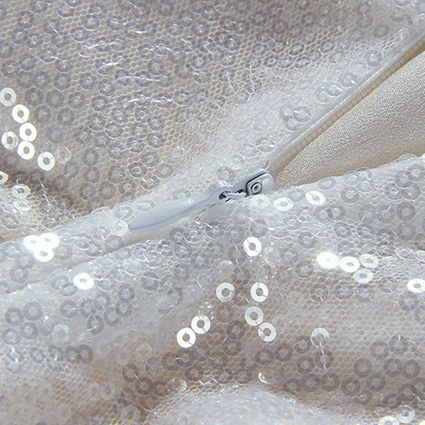 Fashionable Bronzing Temperament Spring V Neck Dress skirt Mermaid Skirt