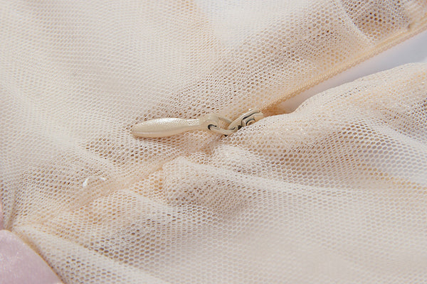 Fashionable Embroidery Temperament Spring A Line Pink 1/2 Sleeve Dress