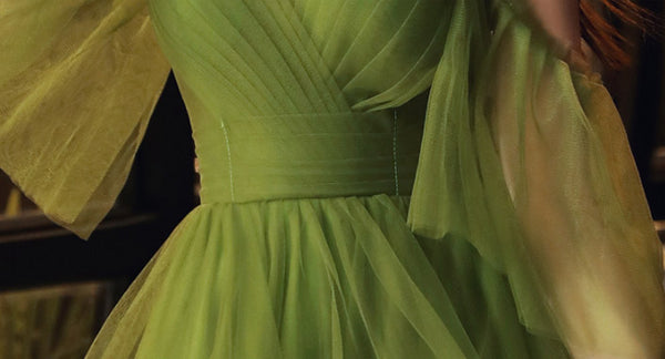 Green Temperament Bridesmaid Knee Length Short Dress Formal Cocktail Evening Gown