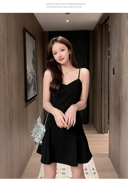 Sexy Temperament Sling Strap Waist Elastic Soft Comfort Bottoming Skirt