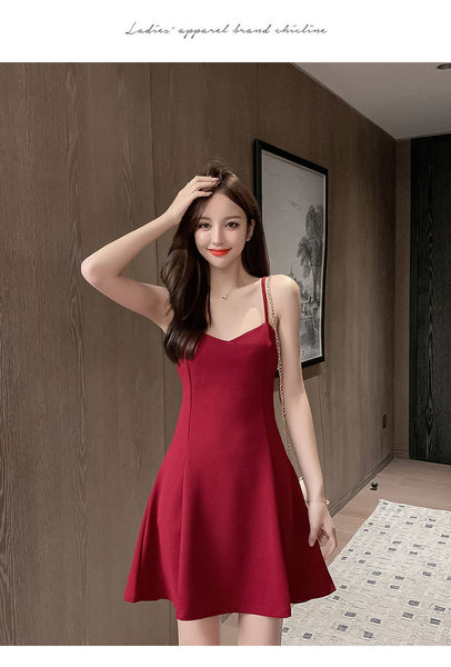 Sexy Temperament Sling Strap Waist Elastic Soft Comfort Bottoming Skirt