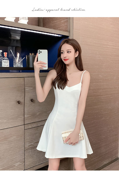 Sexy Temperament Sling Strap Waist Elastic Soft Comfort Bottoming Skirt