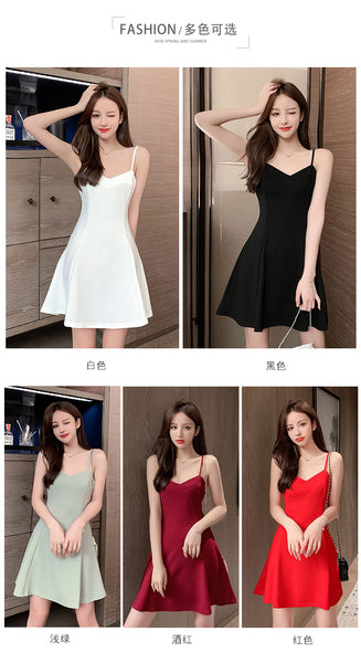 Sexy Temperament Sling Strap Waist Elastic Soft Comfort Bottoming Skirt