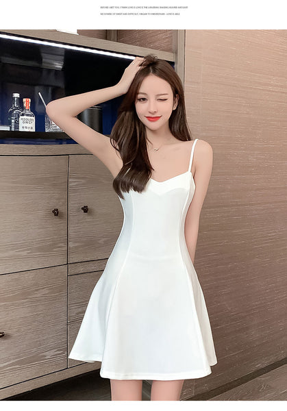 Sexy Temperament Sling Strap Waist Elastic Soft Comfort Bottoming Skirt