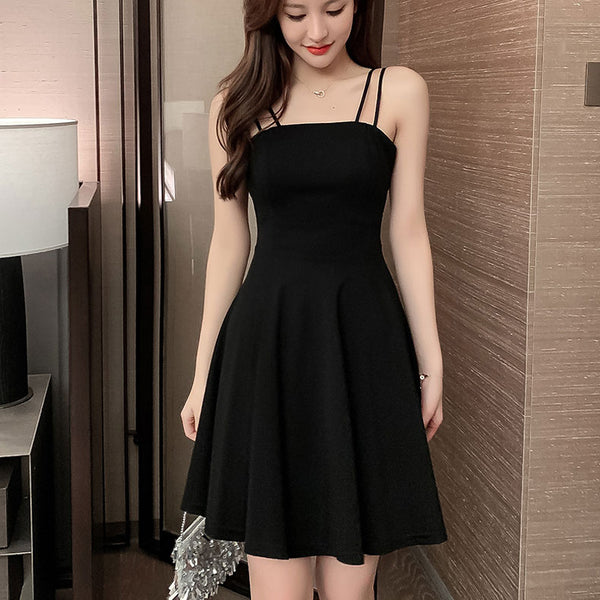 Sexy Temperament Sling Strap Waist Elastic Soft Comfort Bottoming Skirt