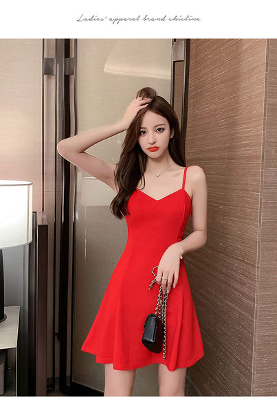 Sexy Temperament Sling Strap Waist Elastic Soft Comfort Bottoming Skirt