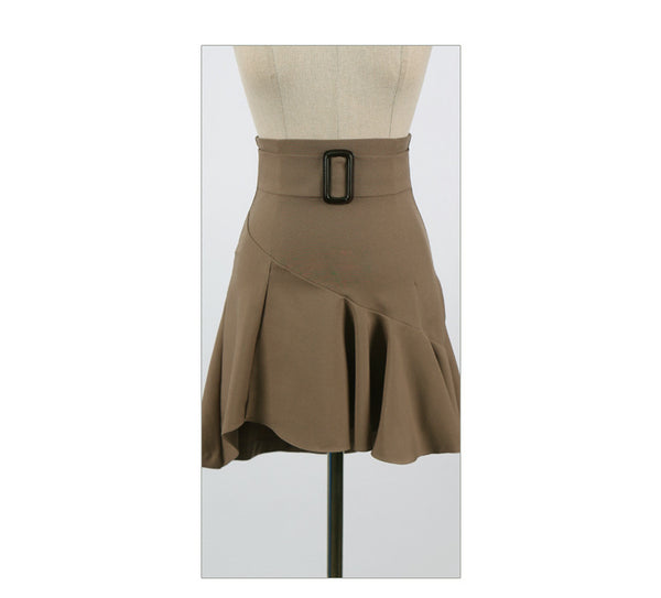 Temperament Stand Collar Lace Shirt Ruffled Shirt Two Piece Set