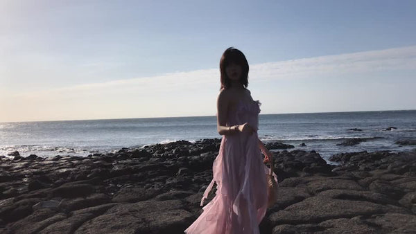 Seaside Resort Beach Bohemian Temperament Chiffon Fairy A-Line Long Dress