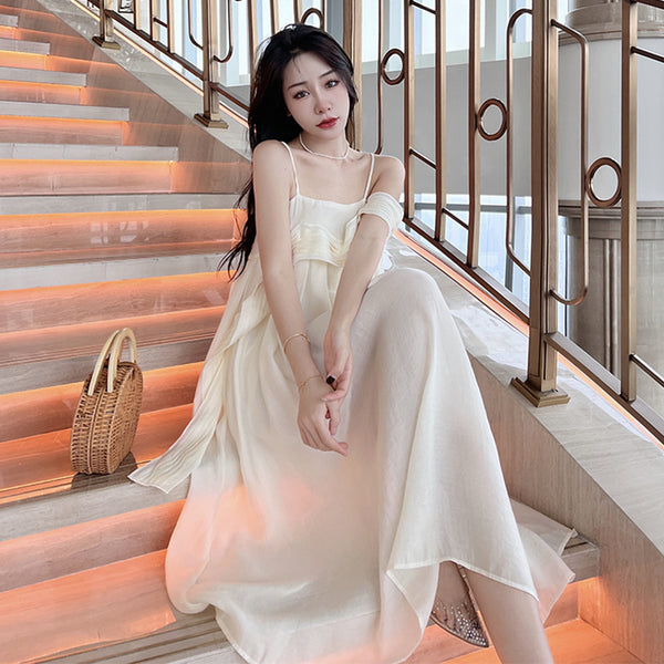 Beach Seaside Summer Holiday Beautiful Fashion Design Fairy Loose Dress