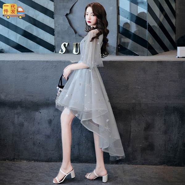 Banquet Evening Mesh Lace Skirt Fairy Temperament Dream Bridesmaid Dress