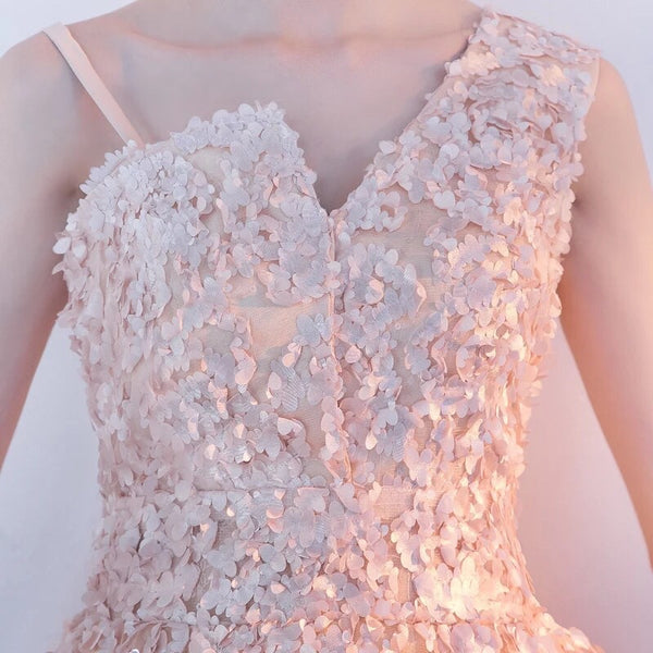 Bridesmaid Sleeveless Lace Up Knee Length Banquet Birthday Party A Line Dress