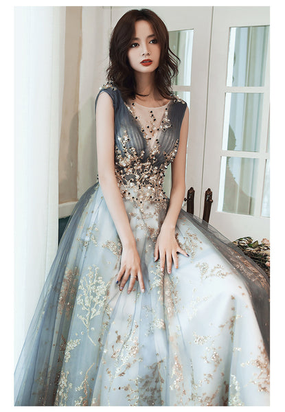 Beautiful Evening Banquet Temperament Elegant Meeting Noble Women Long Dress