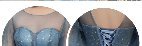 Temperament Fairy Elegant Women Long Sleeves Princess Embroidery A line Dresses