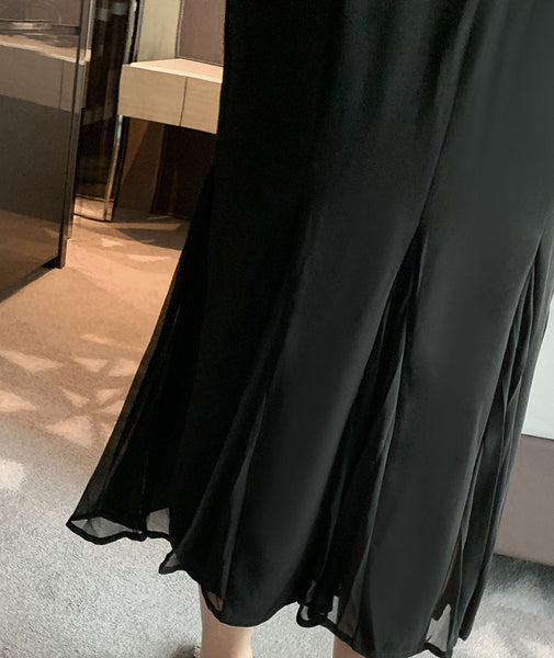 Summer Elegant Women Sexy Off Shoulder Halter Neck Ruffled Waist Mermaid Dress