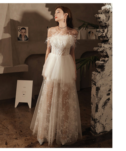 Elegant Evening Party Half Sleeves Black Long Short Embroidery Knee Length Irregular Hem Dress