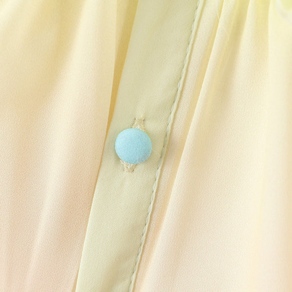 Holiday Vacation Sexy Women V-neck Irregular Hem Gradient Rainbow Color Tassel Long Dress