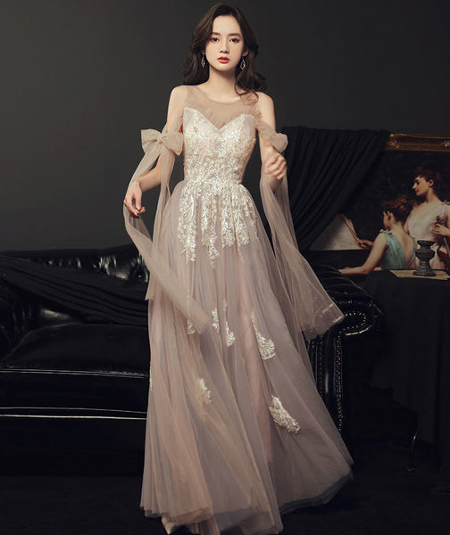 Banquet Elegant Evening Fairy Floral Cozy Champagne Lace Birthday Party Mori Dinner Bridesmaid Dress