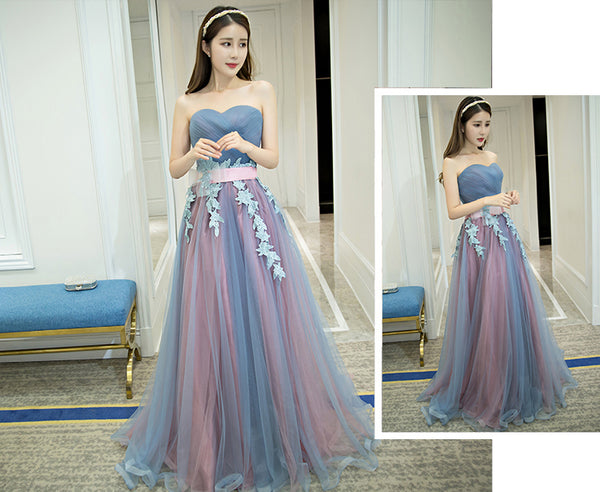 Gorgeous Sparkly Banquet Evening Off Shoulder Strapless Bridal Bridesmaid Princess Long Prom Dress