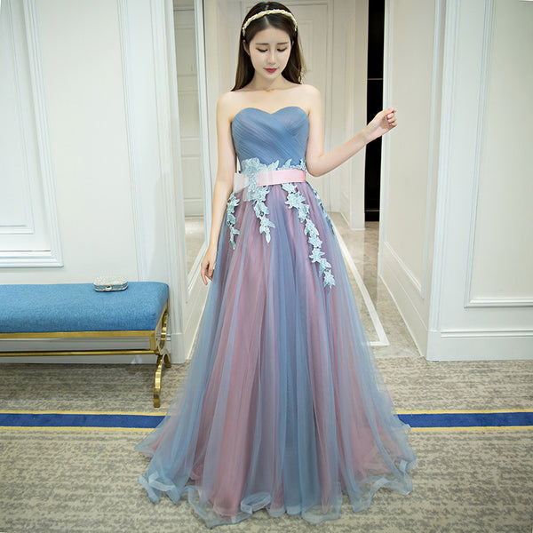 Gorgeous Sparkly Banquet Evening Off Shoulder Strapless Bridal Bridesmaid Princess Long Prom Dress