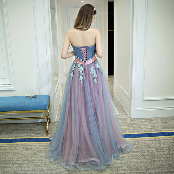 Gorgeous Sparkly Banquet Evening Off Shoulder Strapless Bridal Bridesmaid Princess Long Prom Dress