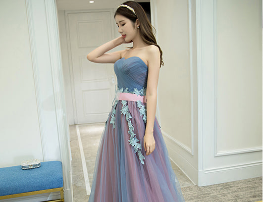Gorgeous Sparkly Banquet Evening Off Shoulder Strapless Bridal Bridesmaid Princess Long Prom Dress