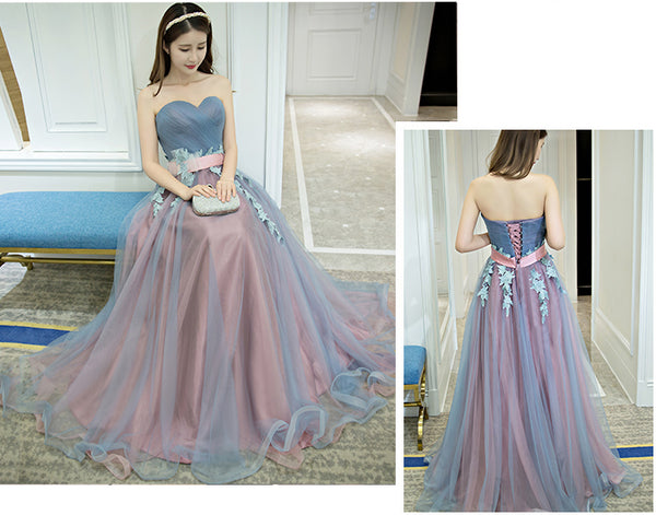 Gorgeous Sparkly Banquet Evening Off Shoulder Strapless Bridal Bridesmaid Princess Long Prom Dress