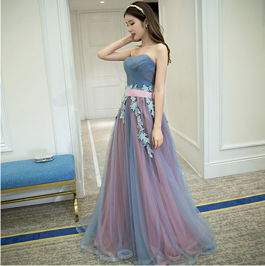Gorgeous Sparkly Banquet Evening Off Shoulder Strapless Bridal Bridesmaid Princess Long Prom Dress