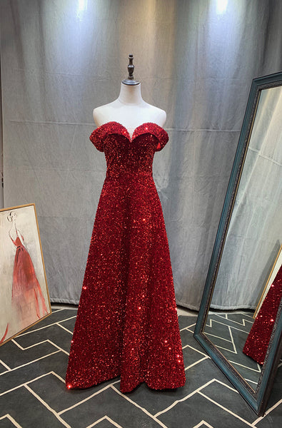 Elegant Luxury Women Gradient Color Change Off Shoulder Sequin Banquet Evening Party Bride Prom Dress Gowns