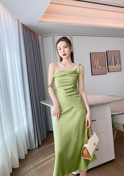 Romantic Vintage Casual Sexy Women High Waist Irregular Sleeveless Top Spaghetti Strap Two Pieces Set Suit Dress Skirt
