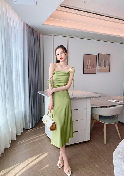 Romantic Vintage Casual Sexy Women High Waist Irregular Sleeveless Top Spaghetti Strap Two Pieces Set Suit Dress Skirt
