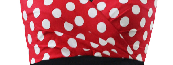 Retro Traditional Style Women White Polka Dot Pleat Halter Neck High Waist Corset Sleeveless Large Swing Dress