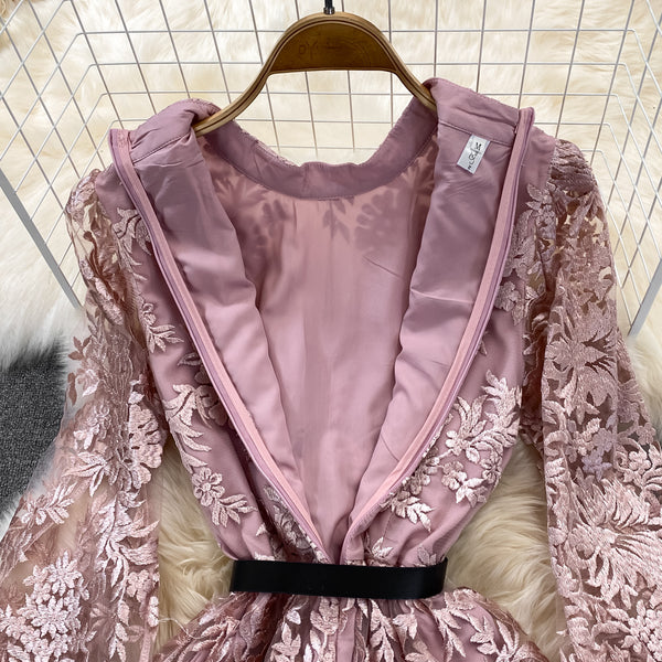 Summer Amazing Pretty Women Fashion Short Sleeves Waist Pink Plaid Top Two Pieces Suit Bow Skirt