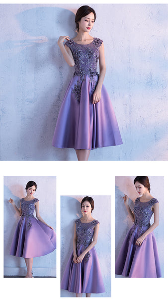 Gorgeous Elegant Summer Women Round Neck Sleeveless Floral Sequins Banquet Evening Party A Line Dress