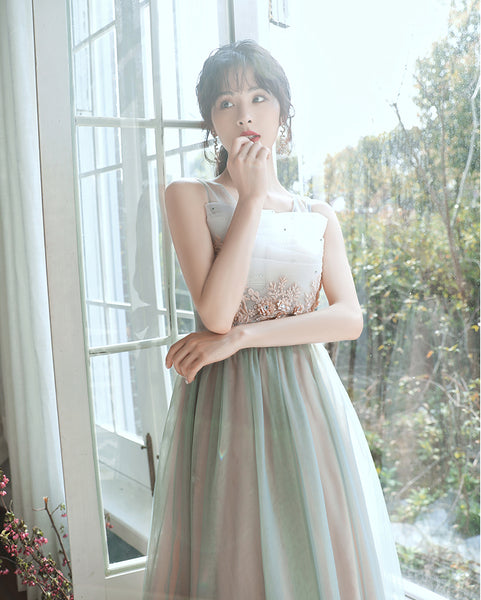 Chic Homecoming Fairy Sweetly Women Neckline strapless tube top bandage Evening Banquet Net Yarn Dress