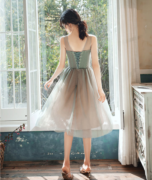 Chic Homecoming Fairy Sweetly Women Neckline strapless tube top bandage Evening Banquet Net Yarn Dress