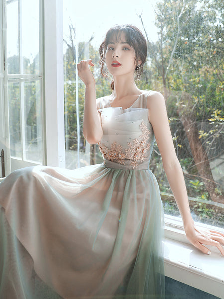 Chic Homecoming Fairy Sweetly Women Neckline strapless tube top bandage Evening Banquet Net Yarn Dress