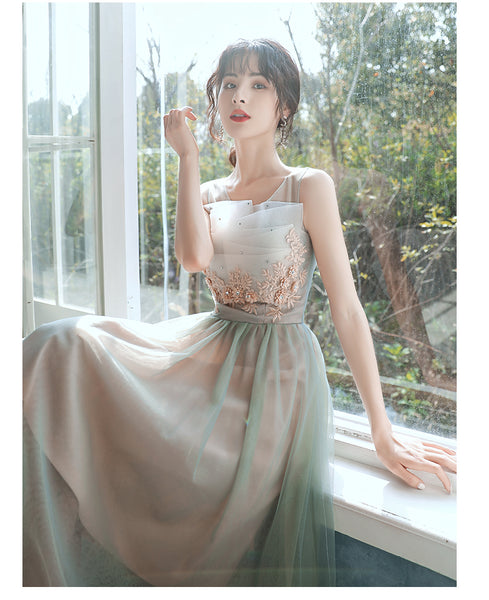 Chic Homecoming Fairy Sweetly Women Neckline strapless tube top bandage Evening Banquet Net Yarn Dress