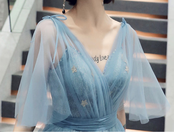 Sexy Temperament aura Elegant Beautiful Queen Women Floral Beading Wrap High Waist Banquet Evening Dress