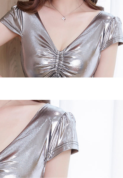 Sexy Temperament Women Deep V Neck Backless High Waist Butterfly Printed Lace Mesh A Line Night Clubbing Dress