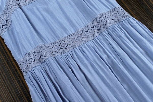 Chic Fairy Beach Seaside Scoop neck Shoulder Strap Sleeveless Big Long Maxi Cake Dress