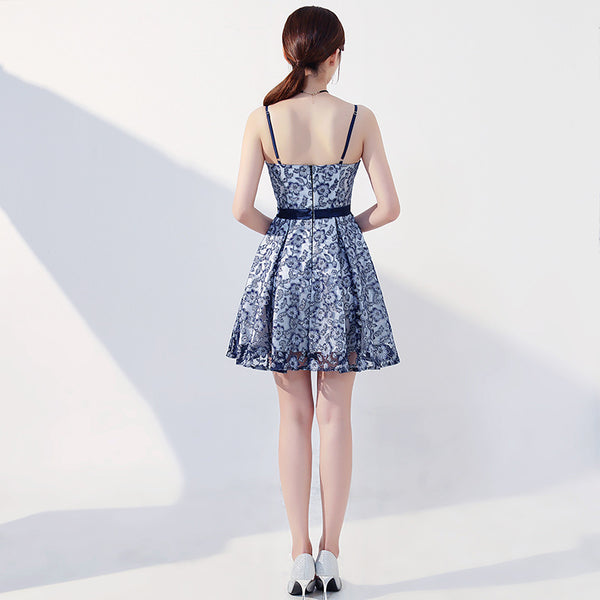 Sparkly Women Deep V Low Cut Bustier Corset Embroidered Evening Mini Skirt Clubbing Skater Dress