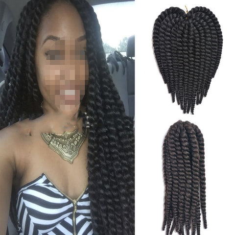 12 inch Black Twist Braiding Hair Crochet Braids Hair Extension