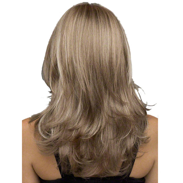 Wavy Layered Medium Blonde Mix Wigs Full Lace Front Hair Wig Grace Hair Piece
