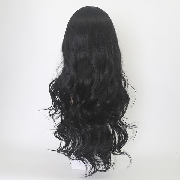 Fashion Women Wig Heat Resistant Long Big Curly Wave Hair Cosplay Costume Black Full Wigs