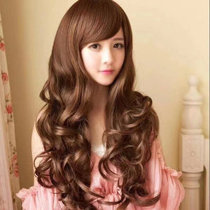 Fashion Charm Chic Women Big Curly Wave Wavy Long Hair Cosplay Costume Full Wigs