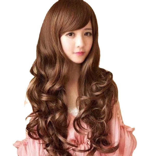Fashion Charm Chic Women Big Curly Wave Wavy Long Hair Cosplay Costume Full Wigs