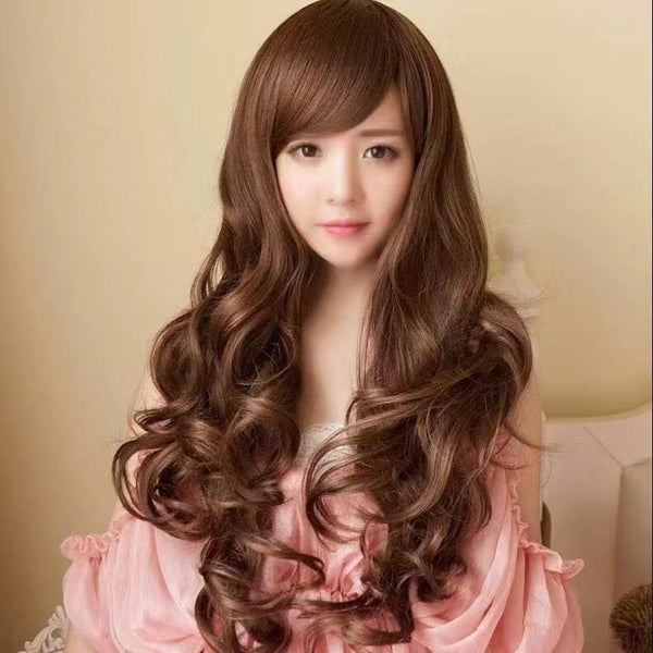 Fashion Charm Chic Women Big Curly Wave Wavy Long Hair Cosplay Costume Full Wigs