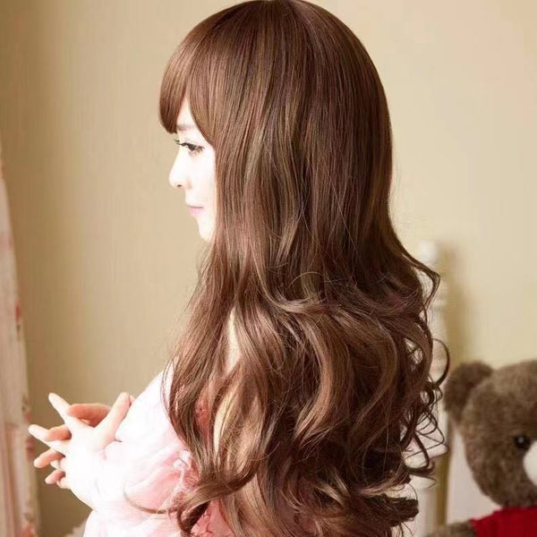 Fashion Charm Chic Women Big Curly Wave Wavy Long Hair Cosplay Costume Full Wigs