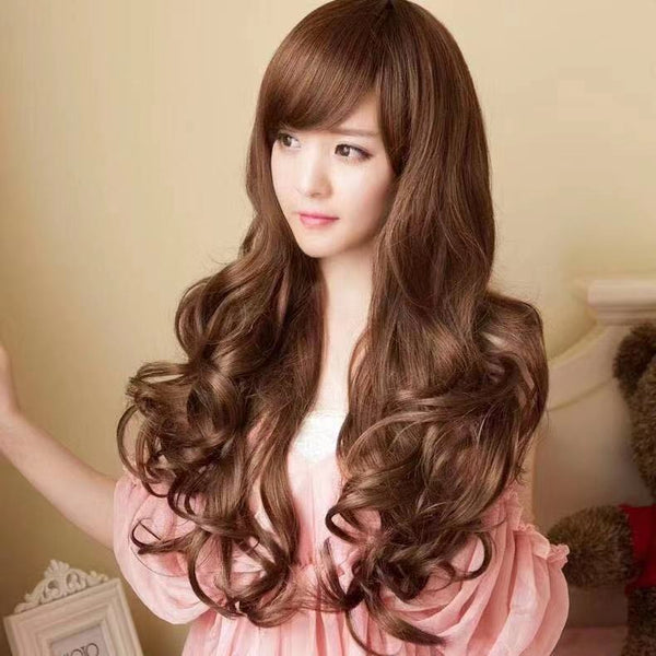 Fashion Charm Chic Women Big Curly Wave Wavy Long Hair Cosplay Costume Full Wigs